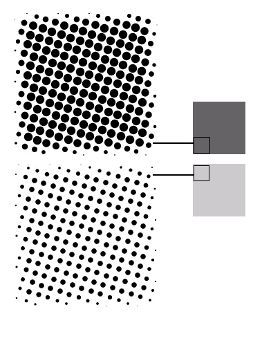 Halftone Dots at different levels Halftone Dots at different levels